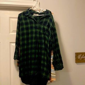 Plaid tunic